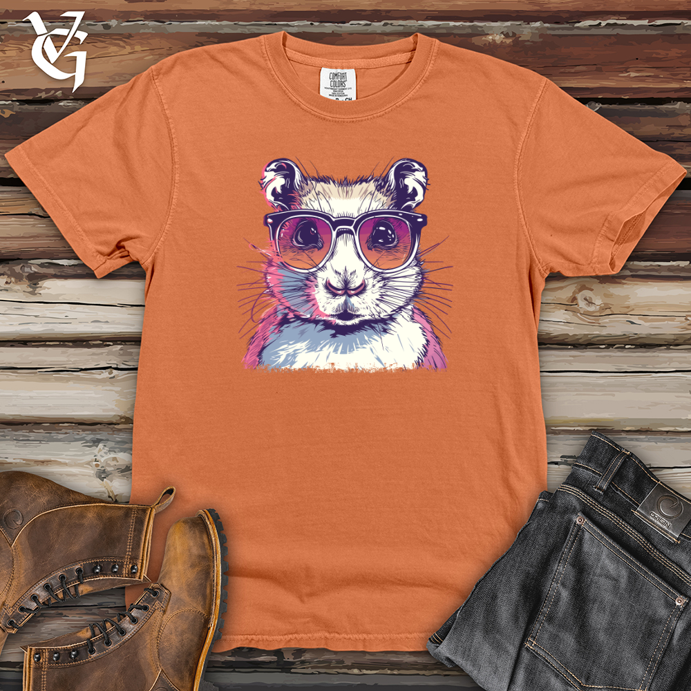 Viking Goods Hipster Ferret Shades Heavy Cotton Comfort Colors Tee Burnt Orange / L