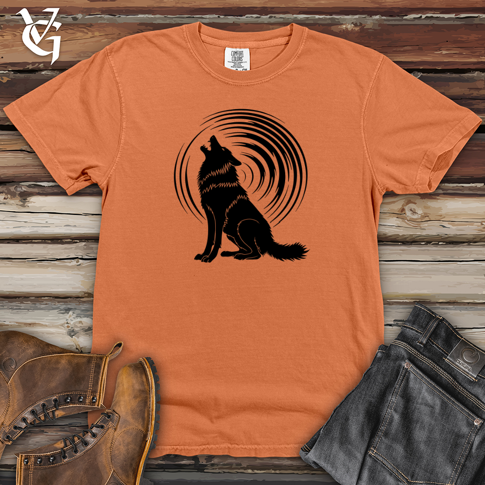 Viking Goods Howling Wolf Resonance Heavy Cotton Comfort Colors Tee Burnt Orange / L