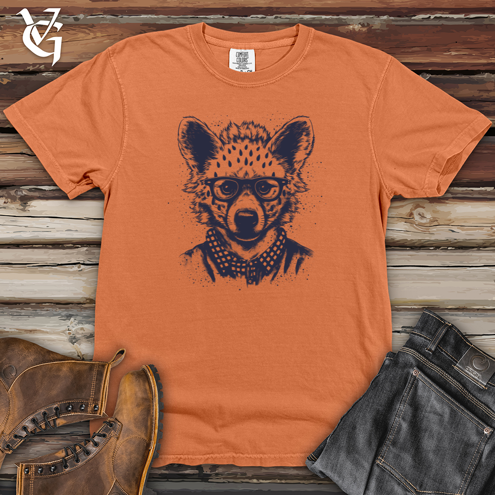 Viking Goods Hyena Wilderness Hipster Wanderlust Heavy Cotton Comfort Colors Tee Burnt Orange / L