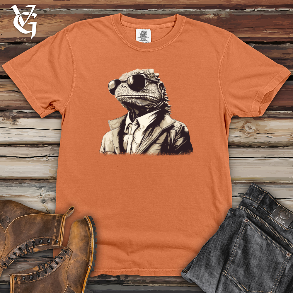 Viking Goods Iguana Rebel Attire Heavy Cotton Comfort Colors Tee Burnt Orange / L
