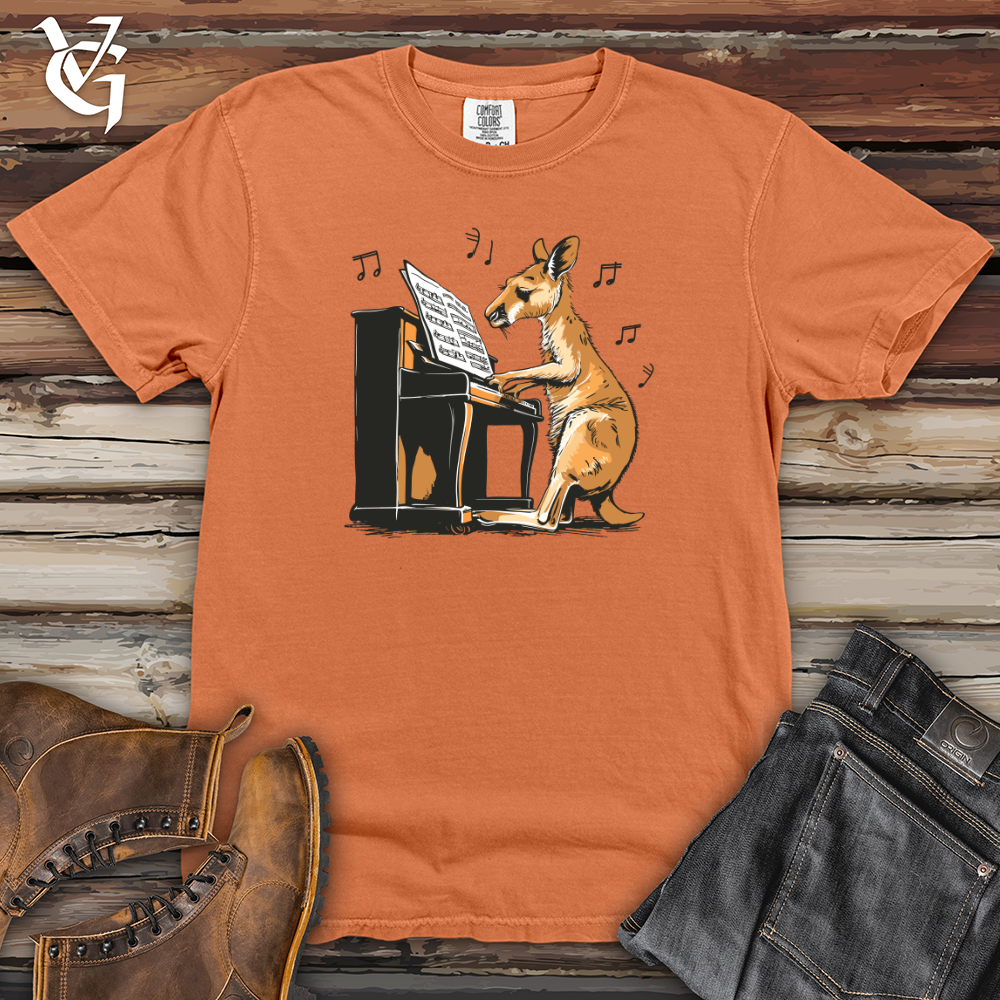 Viking Goods Kangaroo Piano Virtuoso Heavy Cotton Comfort Colors Tee Burnt Orange / L