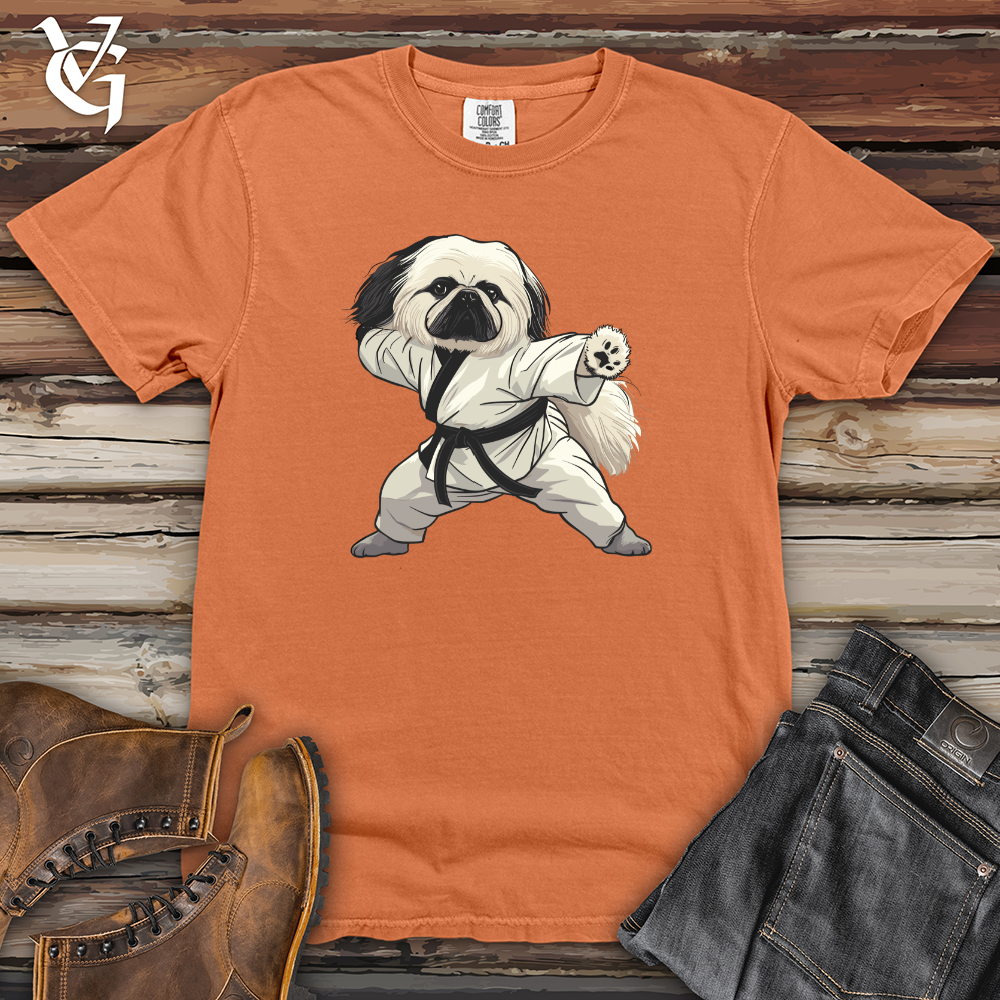 Viking Goods Karate Pekingese Power Heavy Cotton Comfort Colors Tee Burnt Orange / L