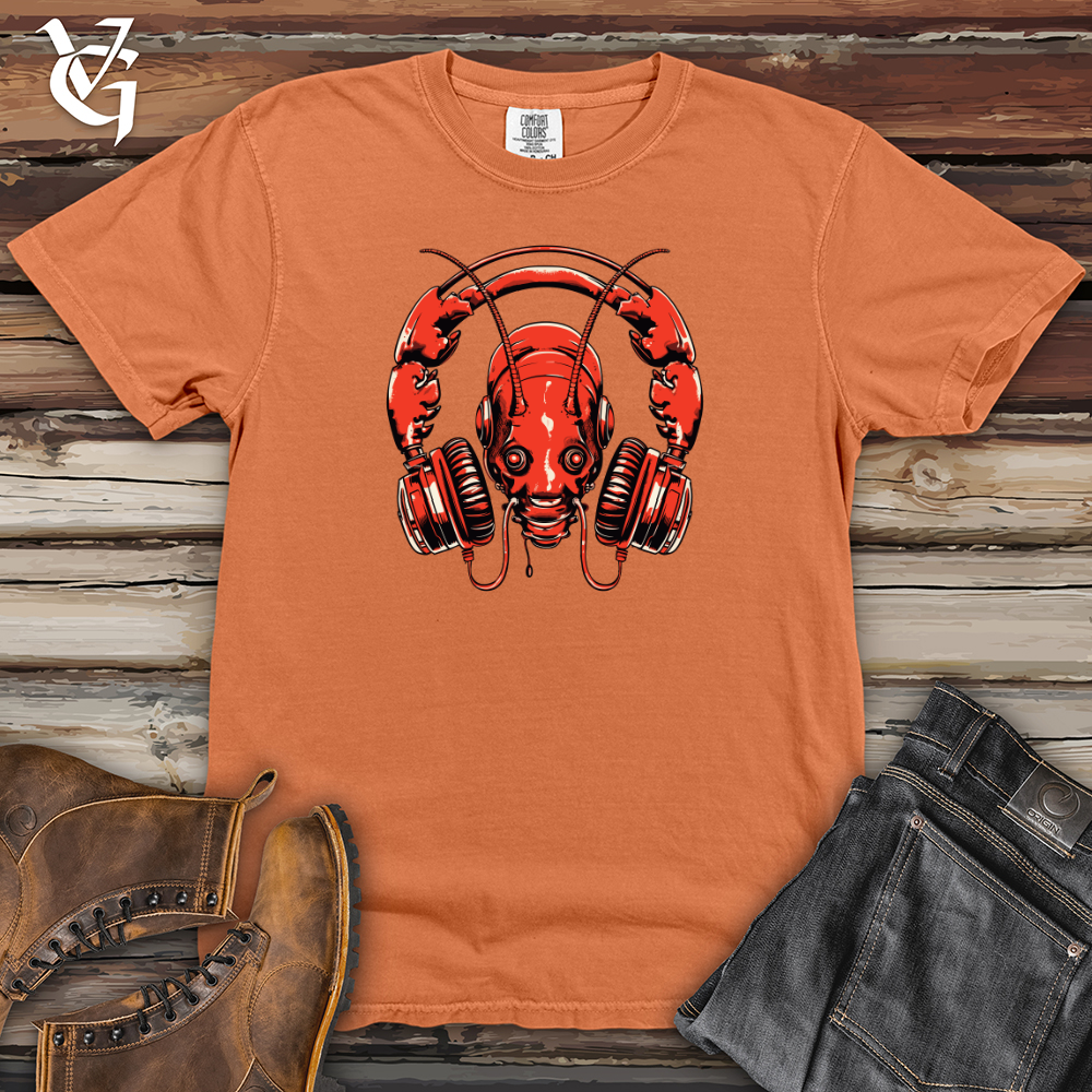 Viking Goods Lobster Ocean Echo Headphone Harmony Heavy Cotton Comfort Colors Tee Burnt Orange / L