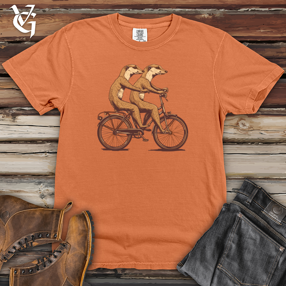 Viking Goods Meerkat Tandem Riders Heavy Cotton Comfort Colors Tee Burnt Orange / L