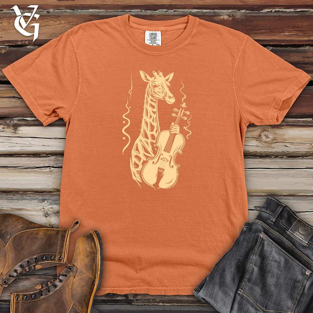 Viking Goods Melodic Giraffe Heavy Cotton Comfort Colors Tee Burnt Orange / L