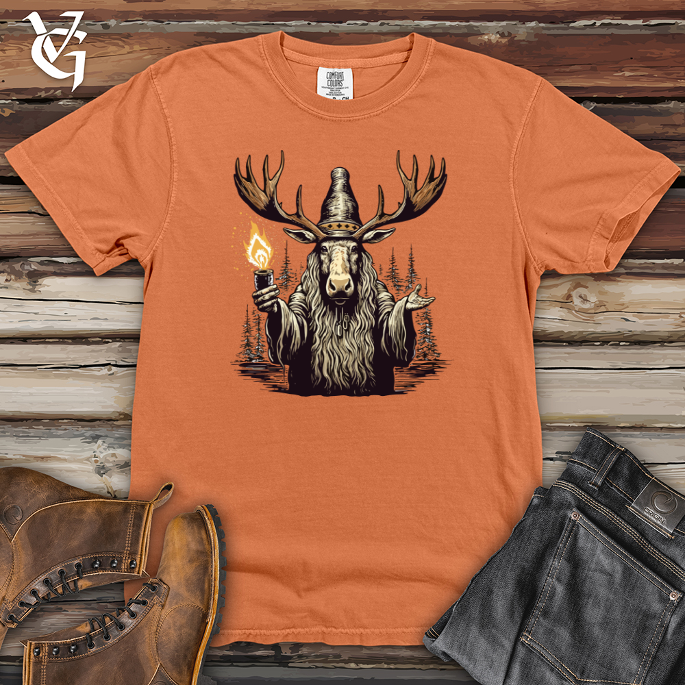 Viking Goods Moose Wizard Enigma Heavy Cotton Comfort Colors Tee Burnt Orange / L