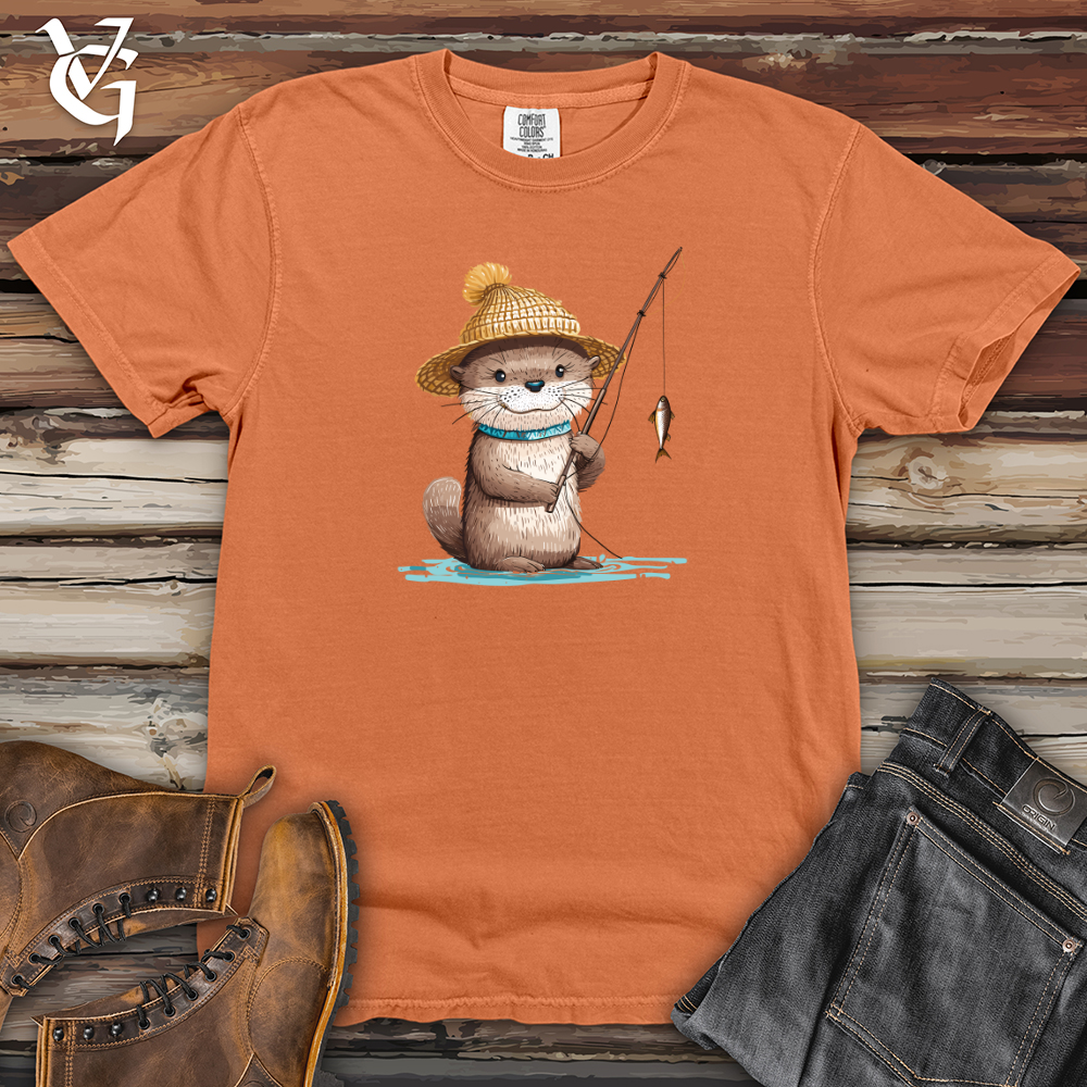 Viking Goods Otter Angler Joy Heavy Cotton Comfort Colors Tee Burnt Orange / L