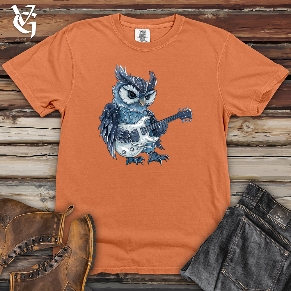 Viking Goods Owl Rockstar Melody Heavy Cotton Comfort Colors Tee Burnt Orange / L