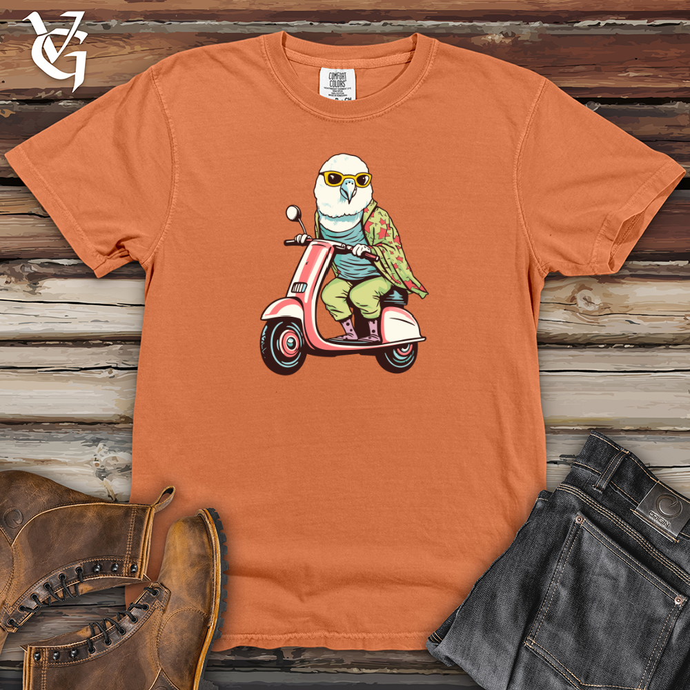 Viking Goods Parakeet Scooter Cruise Heavy Cotton Comfort Colors Tee Burnt Orange / L