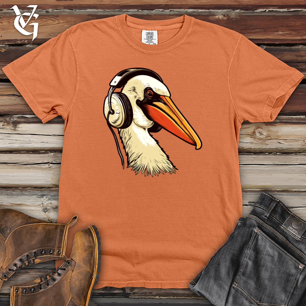 Viking Goods Pelican Headphone Harmony Heavy Cotton Comfort Colors Tee Burnt Orange / L