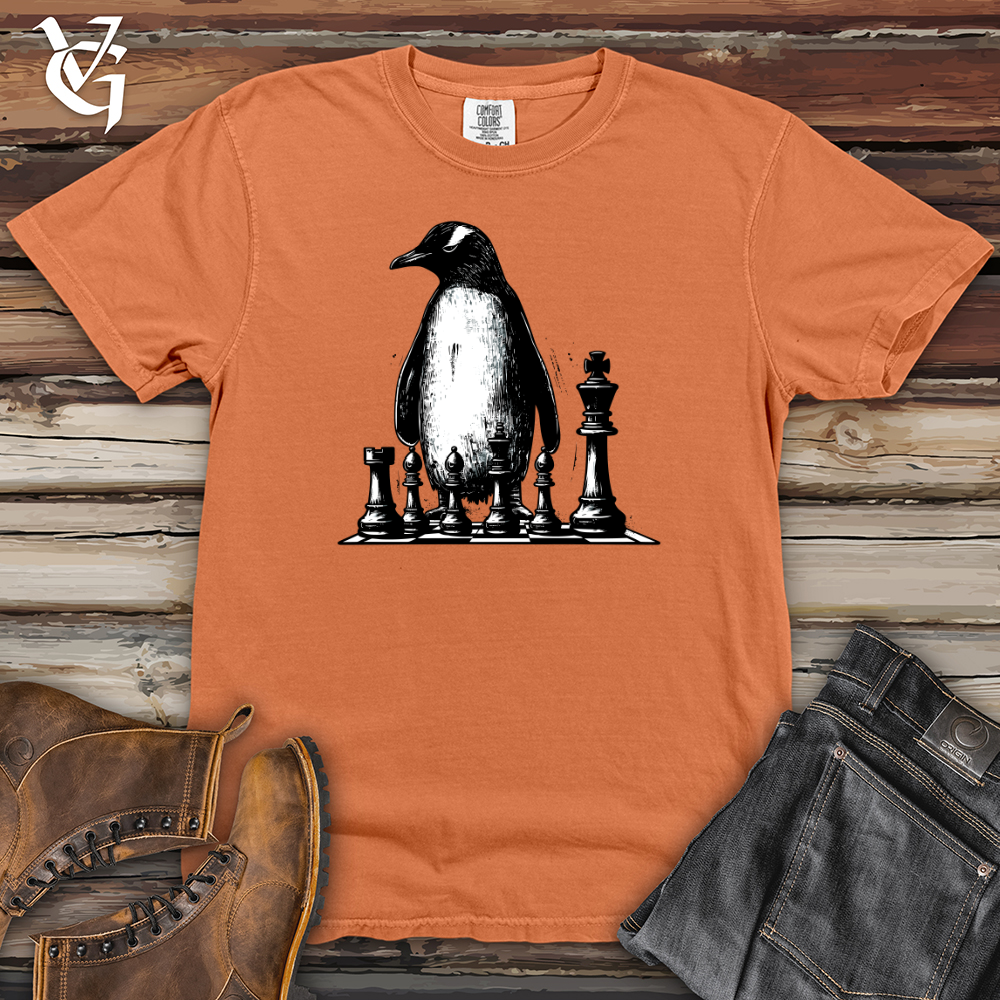 Viking Goods Penguin Chess Master Heavy Cotton Comfort Colors Tee Burnt Orange / L