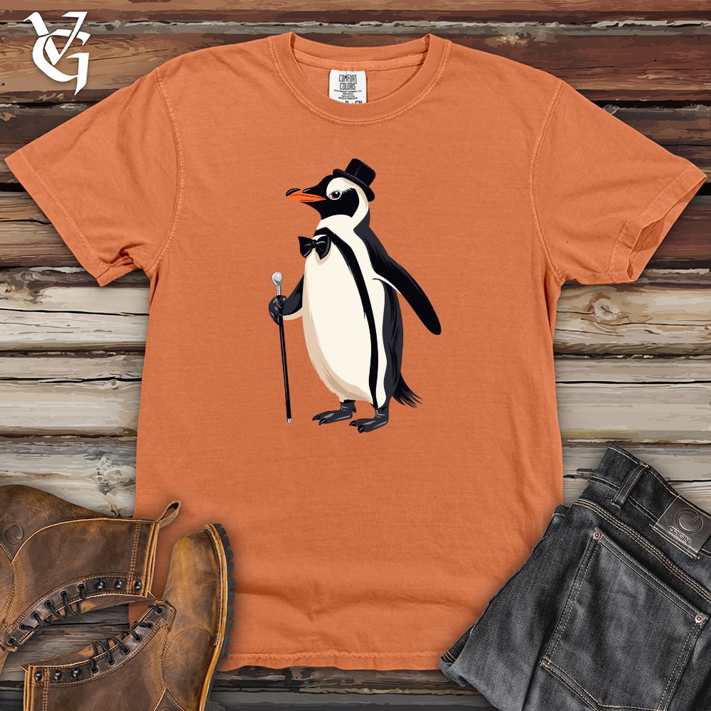 Viking Goods Penguin Gentleman Elegance Heavy Cotton Comfort Colors Tee Burnt Orange / L