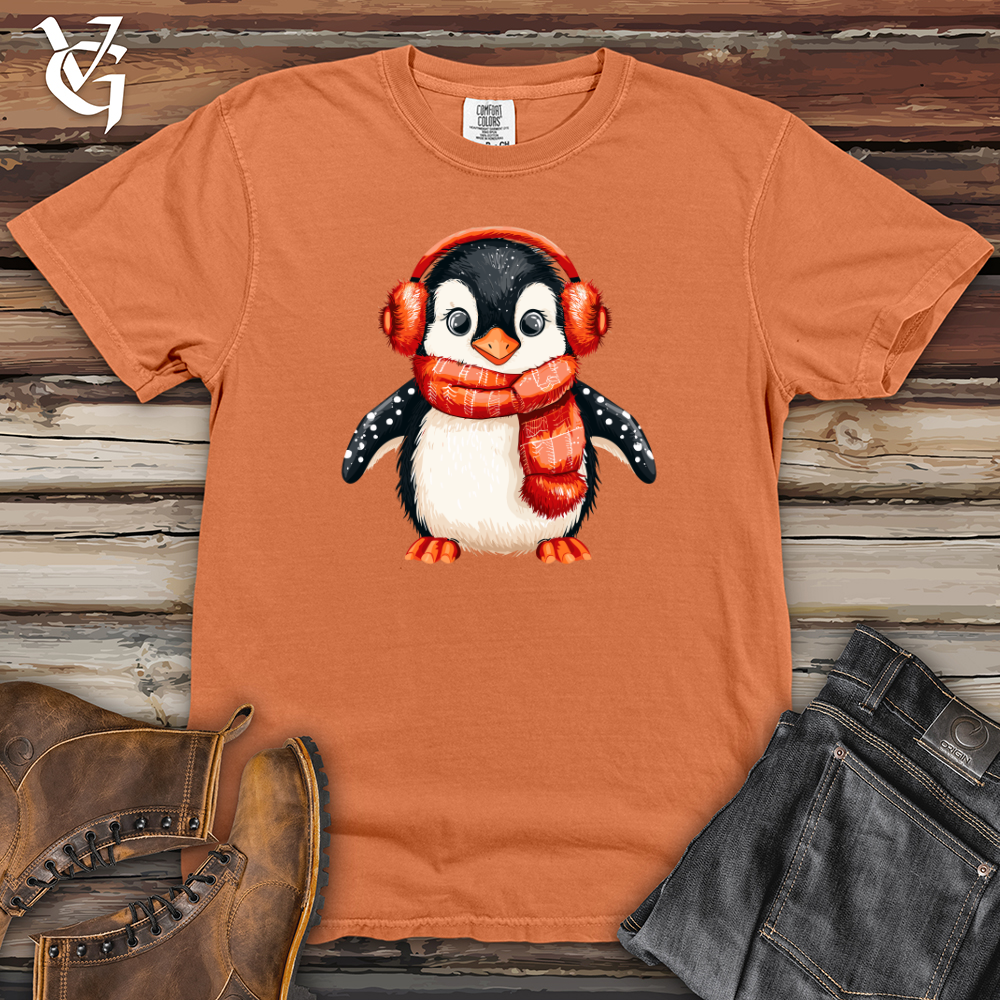 Viking Goods Penguin Winter Warmth Heavy Cotton Comfort Colors Tee Burnt Orange / L
