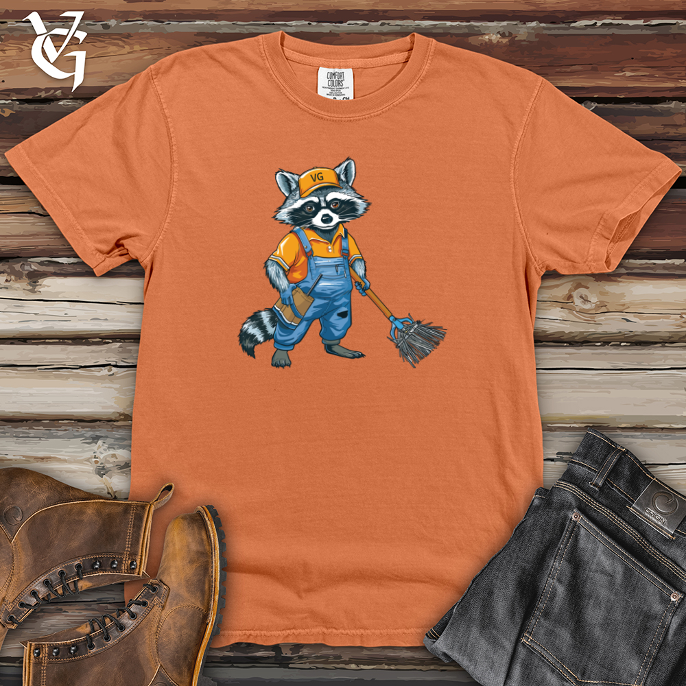 Viking Goods Raccoon Cleanup Crew Heavy Cotton Comfort Colors Tee Burnt Orange / L