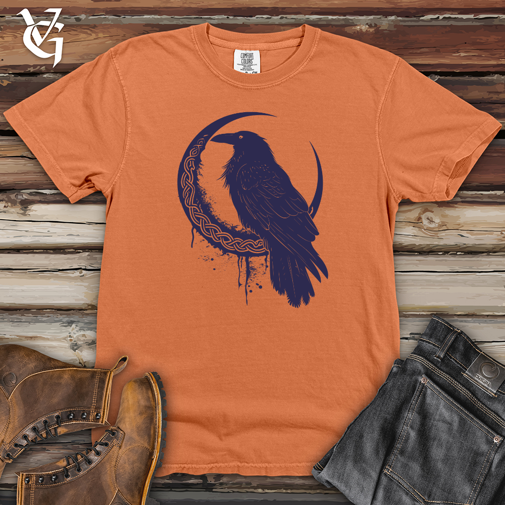 Viking Goods Raven Moonlit Enigma Heavy Cotton Comfort Colors Tee Burnt Orange / L