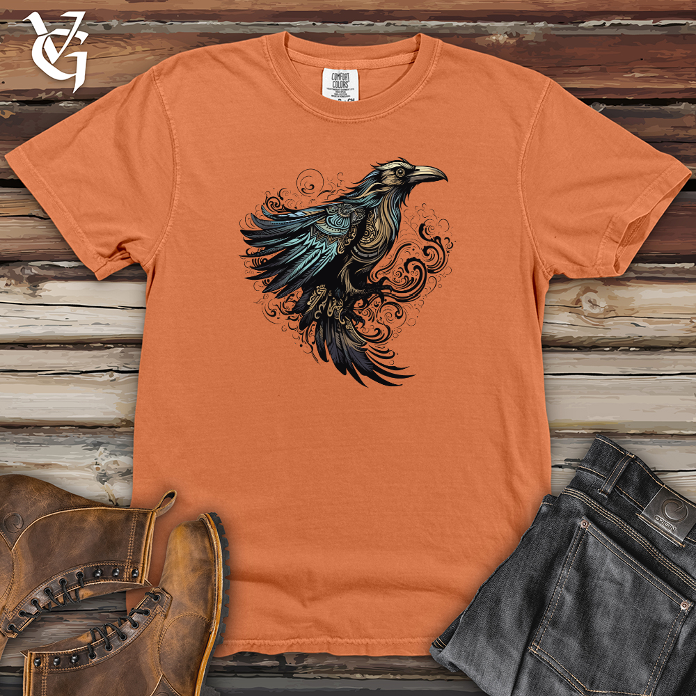 Viking Goods Raven Mystical Flight Heavy Cotton Comfort Colors Tee Burnt Orange / L
