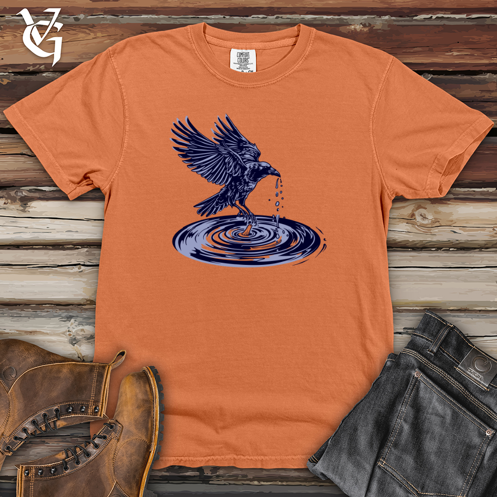Viking Goods Raven Water Dance Heavy Cotton Comfort Colors Tee Burnt Orange / L