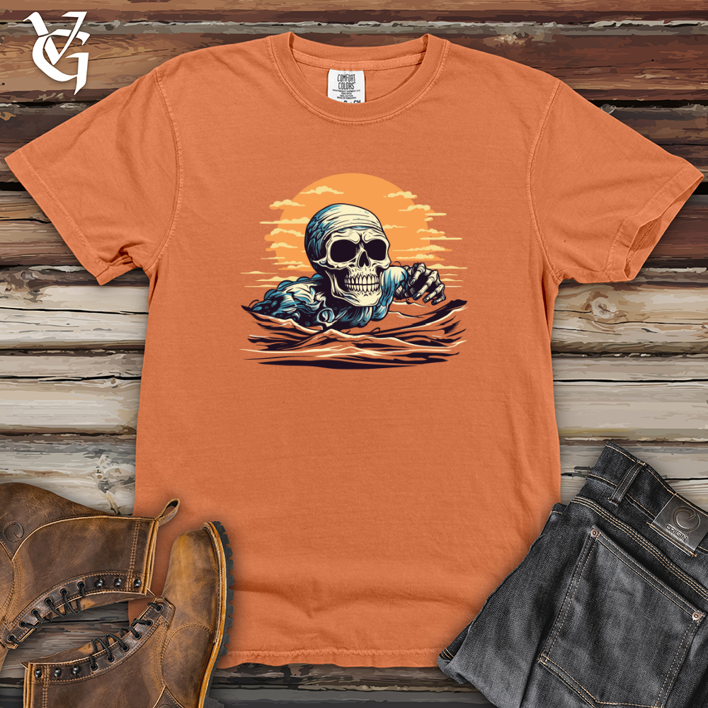 Viking Goods Retro Aquatic Adventure Heavy Cotton Comfort Colors Tee Burnt Orange / L