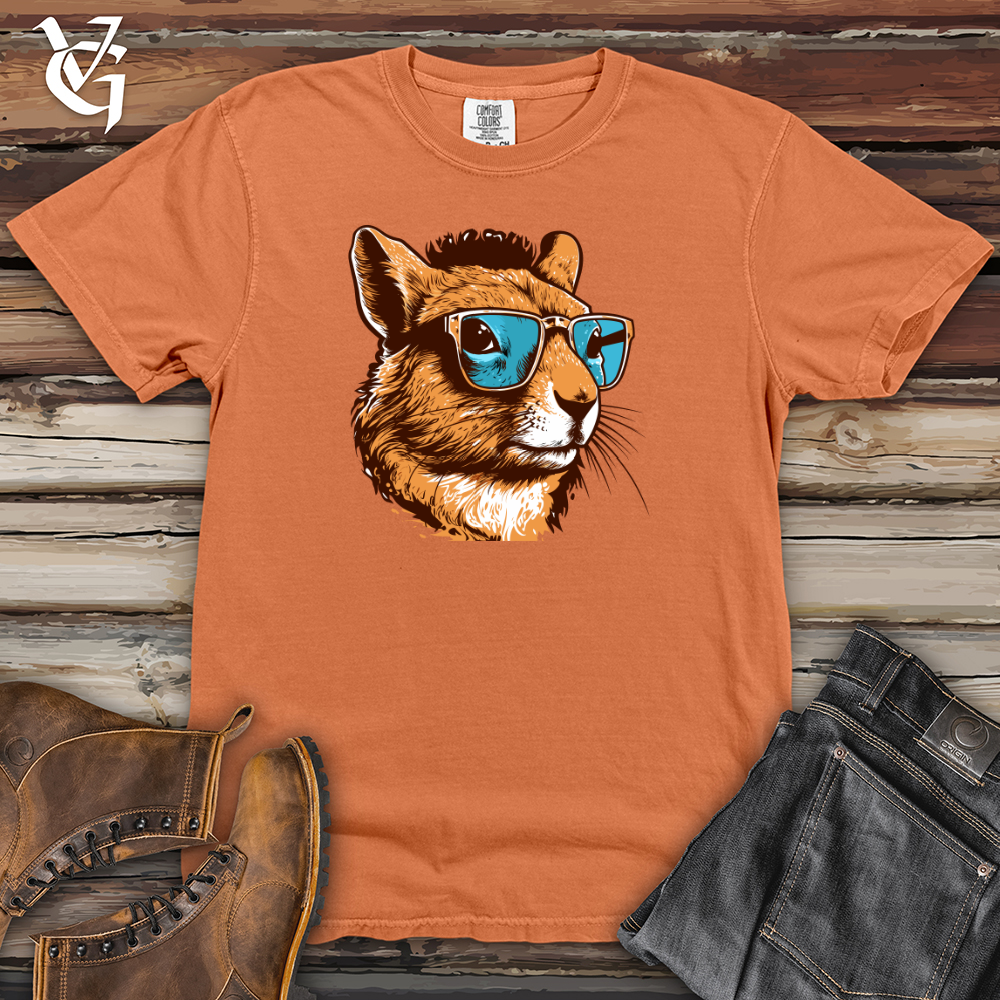Viking Goods Retro Shades Squirrel Heavy Cotton Comfort Colors Tee Burnt Orange / L