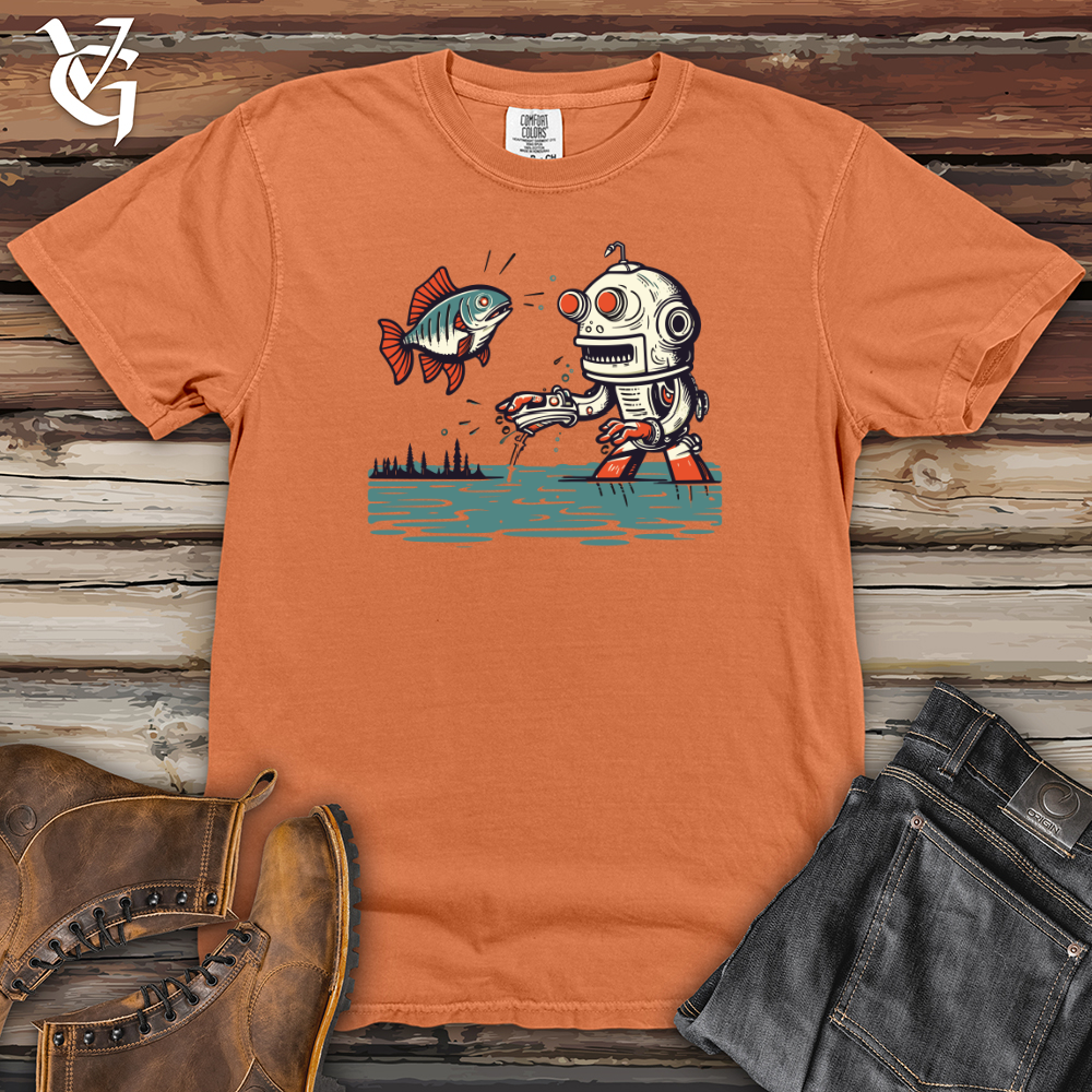 Viking Goods Robo Angler Heavy Cotton Comfort Colors Tee Burnt Orange / L