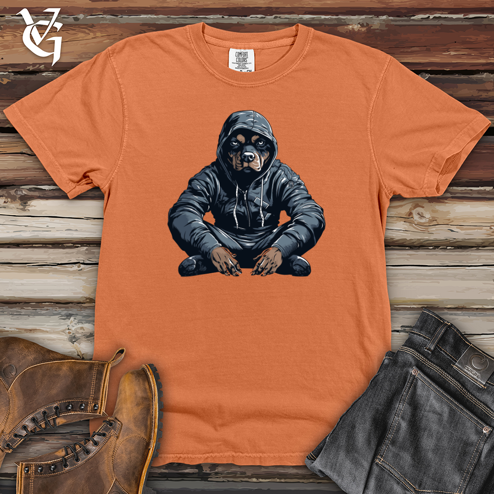 Viking Goods Rottweiler Urban Stance Heavy Cotton Comfort Colors Tee Burnt Orange / L