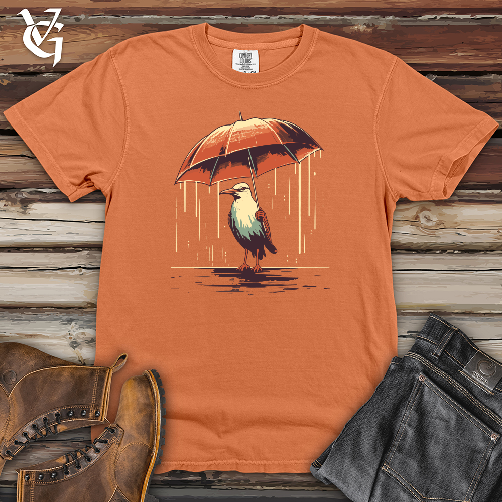 Viking Goods Seagull Coastal Shower Umbrella Haven Heavy Cotton Comfort Colors Tee Burnt Orange / L