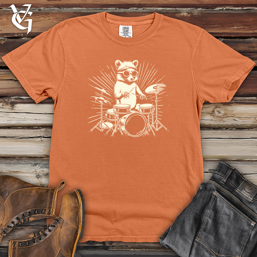 Viking Goods Skunk Drum Beat Heavy Cotton Comfort Colors Tee Burnt Orange / L