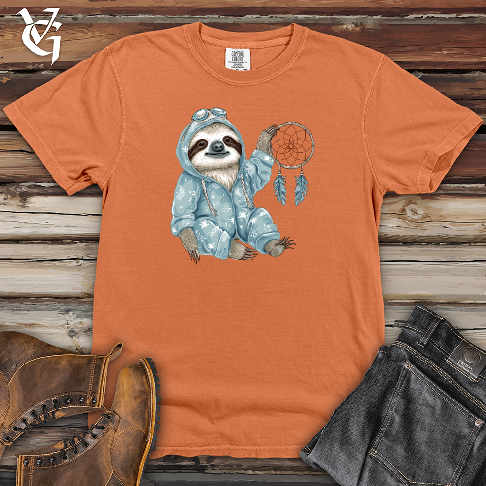 Viking Goods Sloth Dreamcatcher Charm Heavy Cotton Comfort Colors Tee Burnt Orange / L