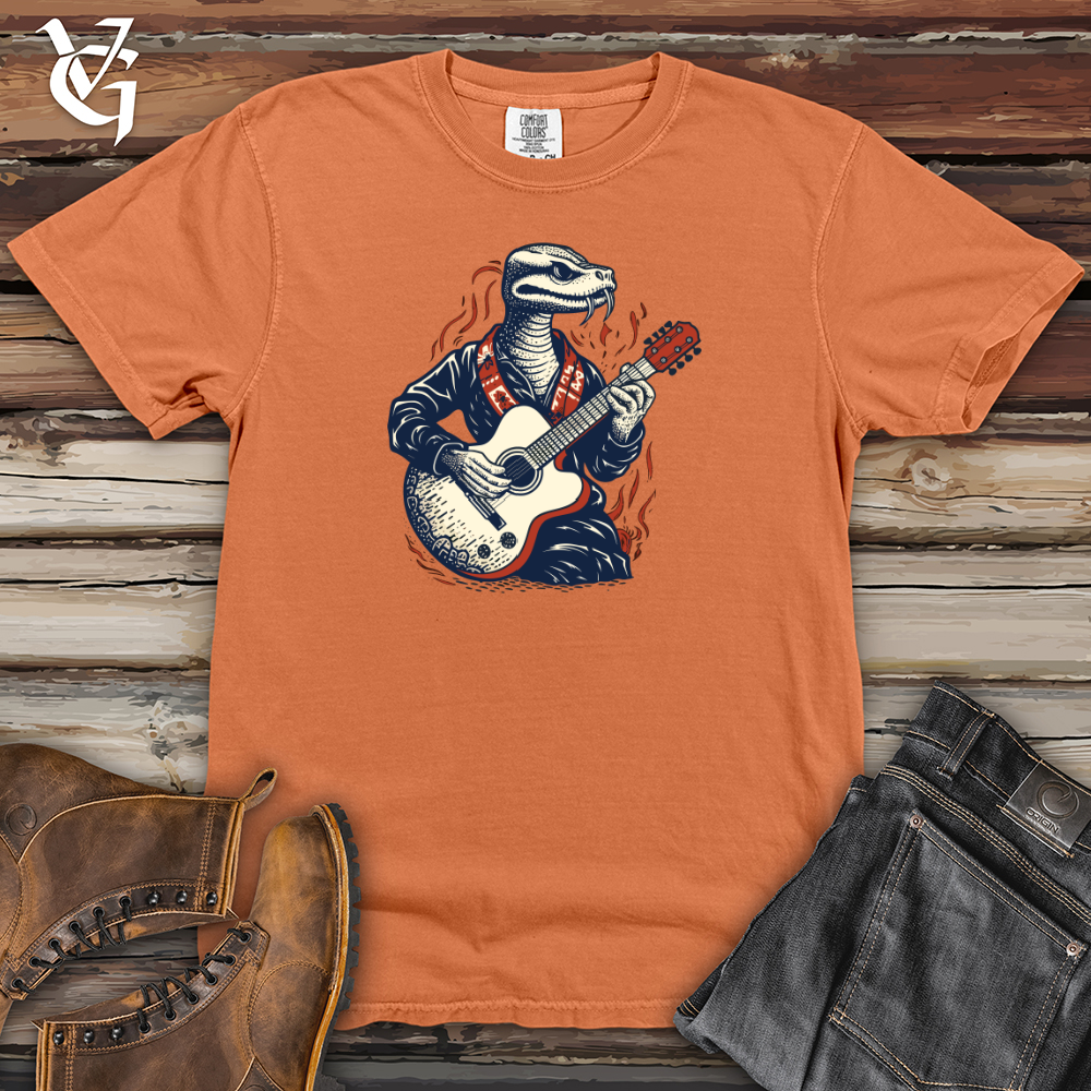 Viking Goods Snake Guitar Groove Heavy Cotton Comfort Colors Tee Burnt Orange / L