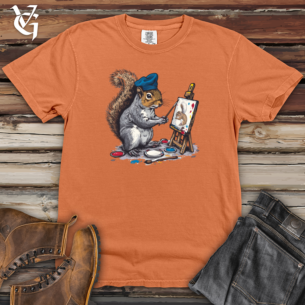 Viking Goods Squirrel Artist Masterpiece Heavy Cotton Comfort Colors Tee Burnt Orange / L