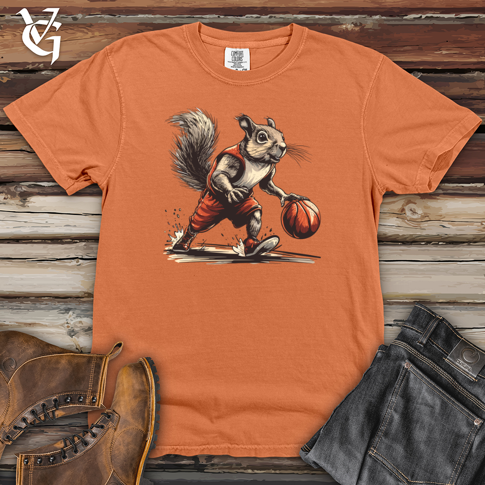 Viking Goods Squirrel Basketball Hustle Heavy Cotton Comfort Colors Tee Burnt Orange / L