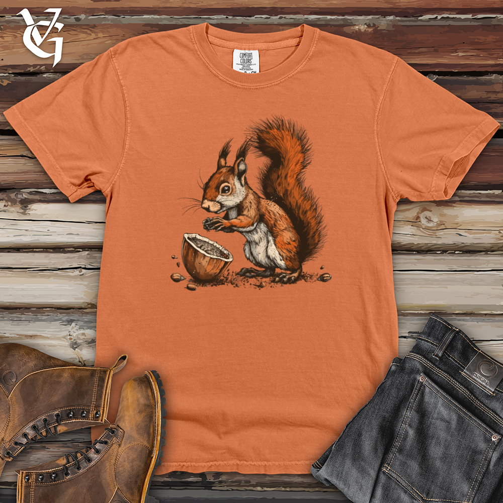 Viking Goods Squirrel Nut Feast Heavy Cotton Comfort Colors Tee Burnt Orange / L
