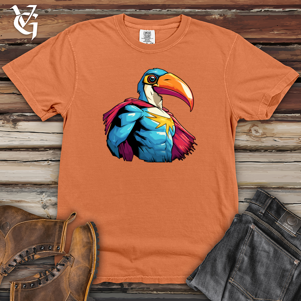 Viking Goods Toucan Superhero Pose Heavy Cotton Comfort Colors Tee Burnt Orange / L