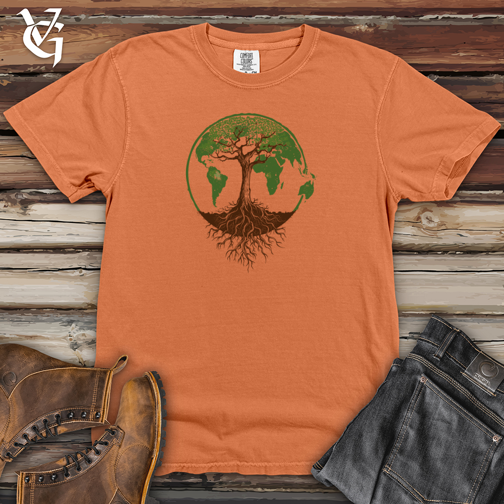Viking Goods Tree of Life Earth Heavy Cotton Comfort Colors Tee Burnt Orange / L