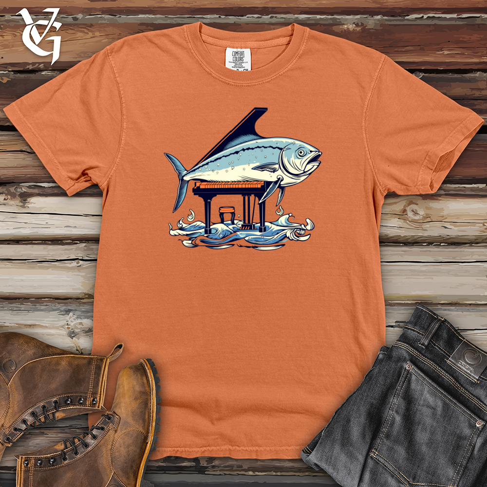 Viking Goods Tuna Piano Heavy Cotton Comfort Colors Tee Burnt Orange / L