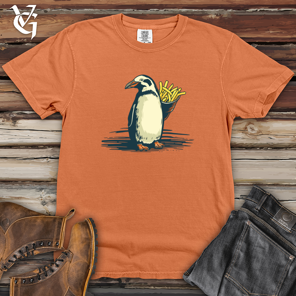 Viking Goods Vintage Fry-Loving Penguin 01 Heavy Cotton Comfort Colors Tee Burnt Orange / L