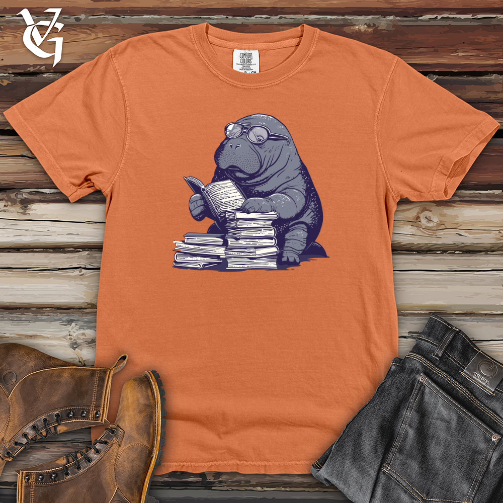 Viking Goods Walrus Bibliophile Charm Heavy Cotton Comfort Colors Tee Burnt Orange / L