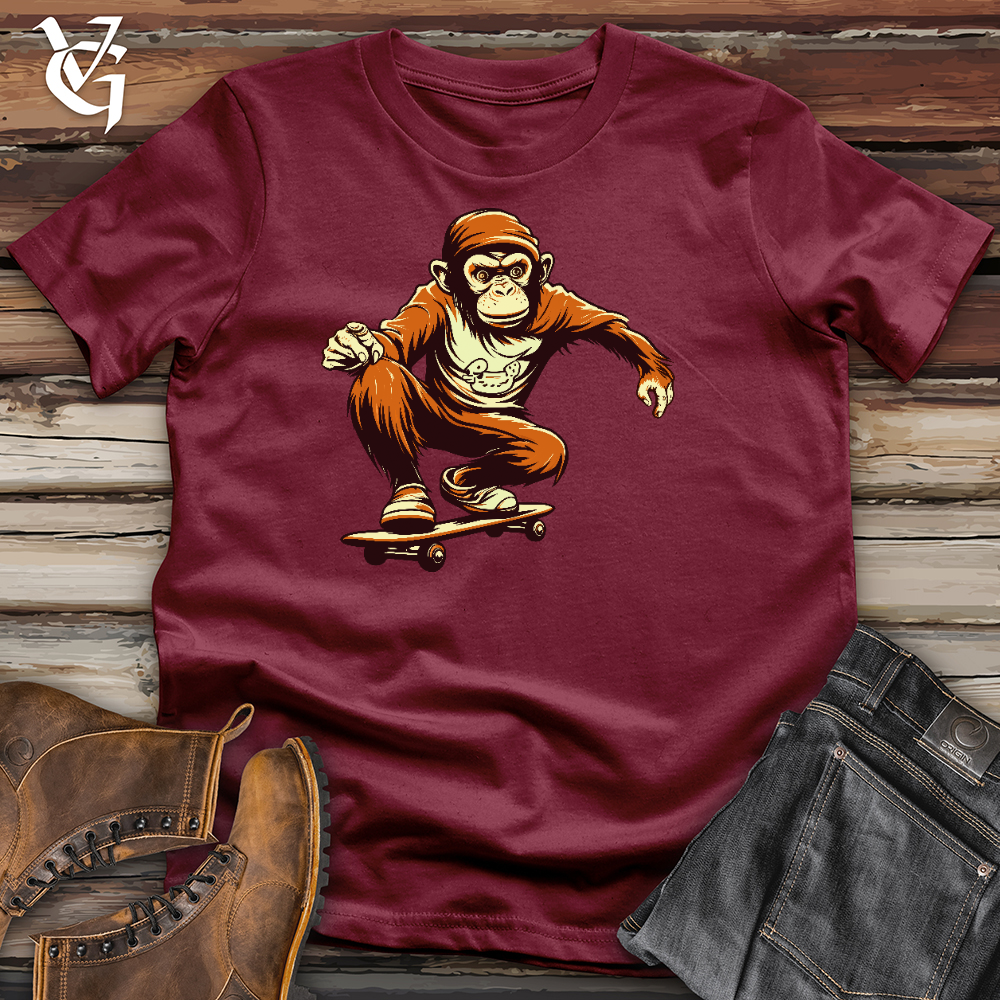 Viking Goods A Monkey Doing Skating Cotton Tee Cardinal / L