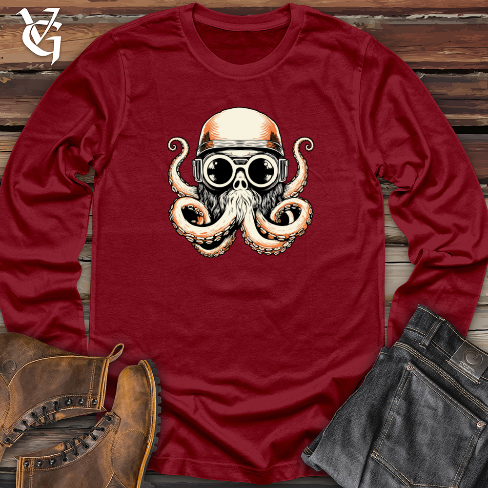 Viking Goods Airborne Octopus Adventure Long Sleeve Cardinal / L