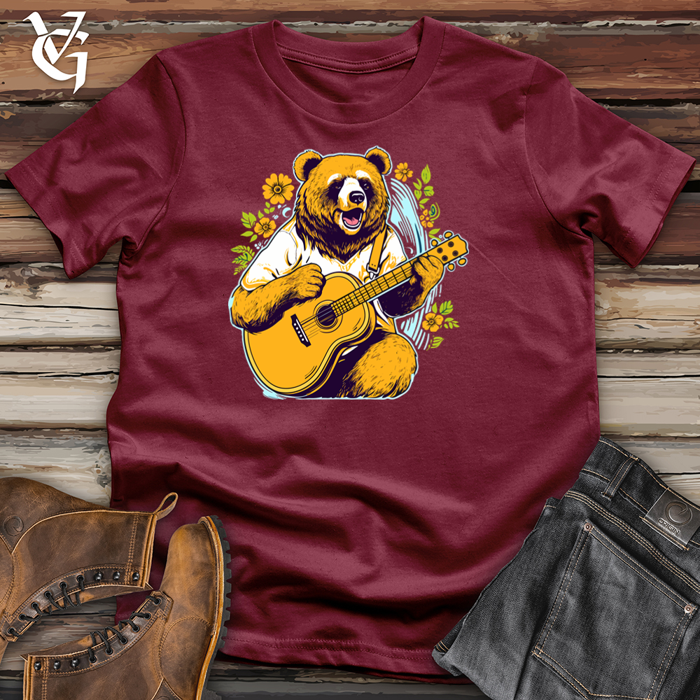 Viking Goods Aloha Strummer Bear Cotton Tee Cardinal / L