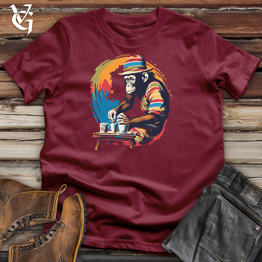 Viking Goods Artistic Primate Masterpiece Cotton Tee Cardinal / L
