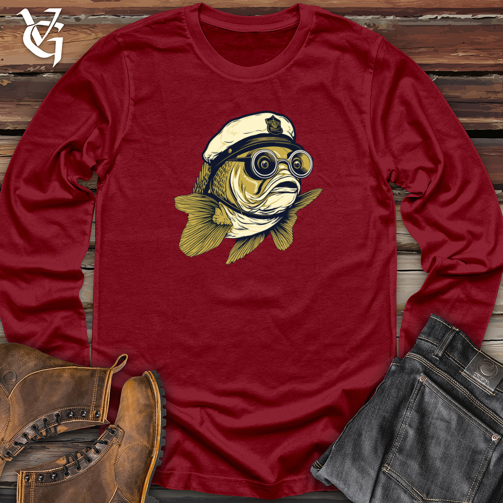 Viking Goods Aviator Fish Expedition Long Sleeve Cardinal / L