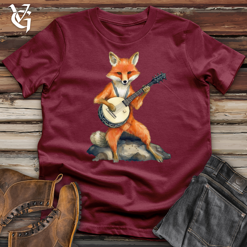 Viking Goods Banjo Fox Cotton Tee Cardinal / L