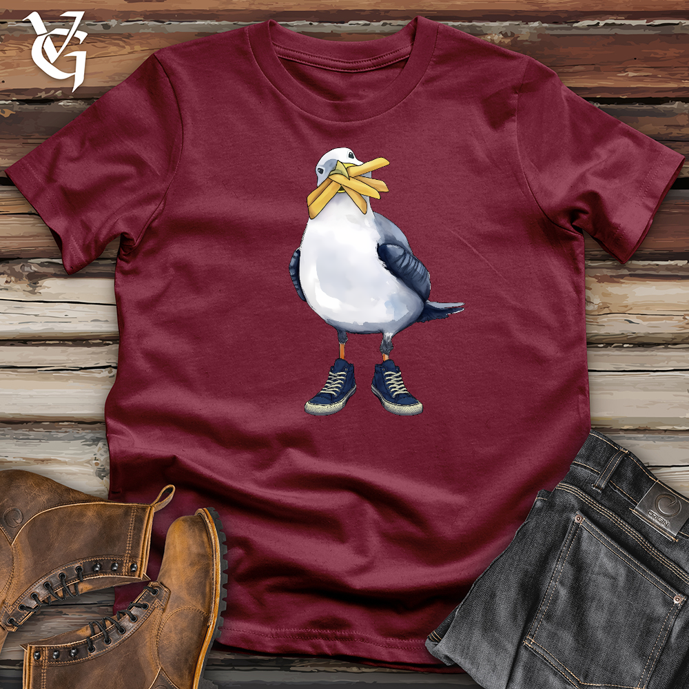 Viking Goods Boardwalk Seagull 2 Cotton Tee Cardinal / L