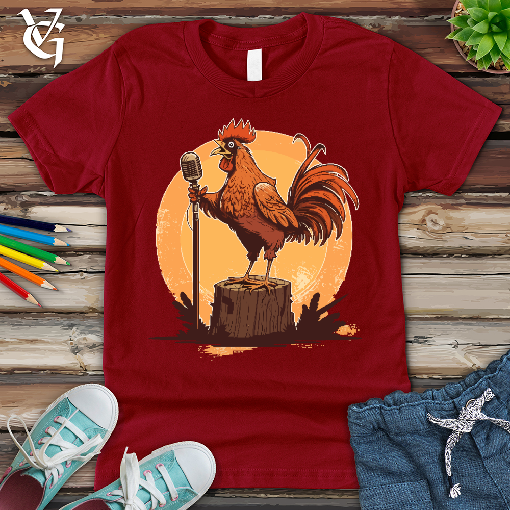 Viking Goods Chicken Rockstar Youth Tee Cardinal / L