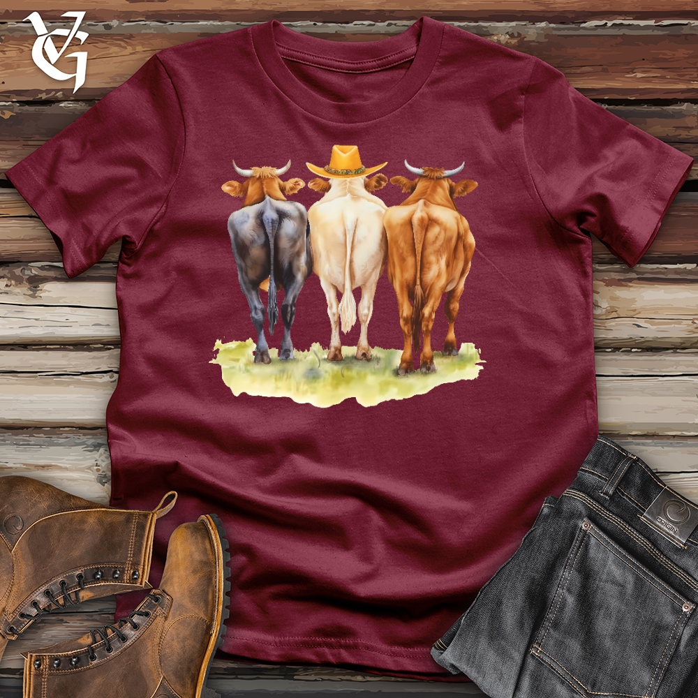Viking Goods Cow Trio Cotton Tee Cardinal / L