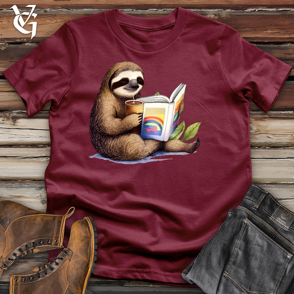 Viking Goods Cozy Sloth Cotton Tee Cardinal / L