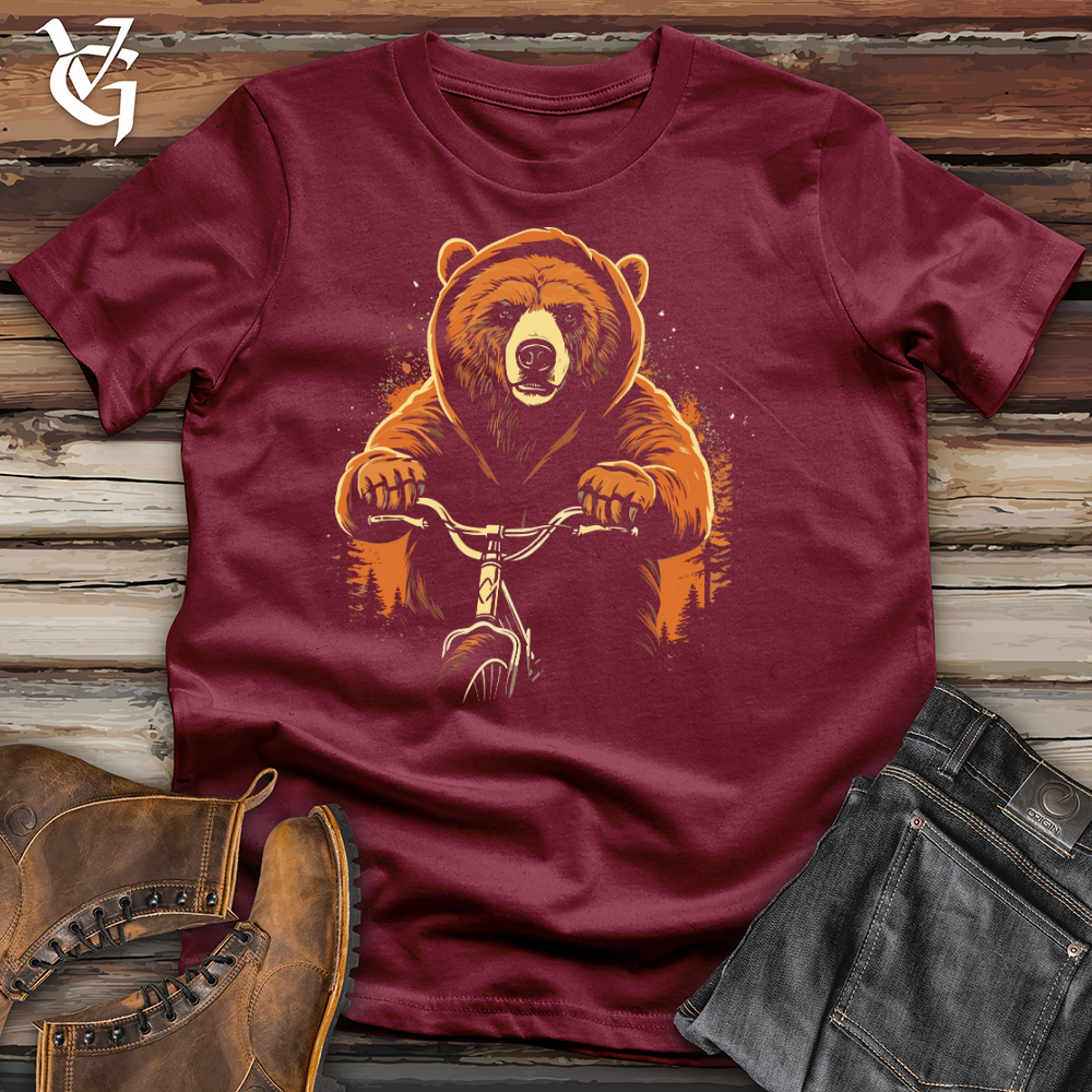 Viking Goods Cruisin Bear Adventure Cotton Tee Cardinal / L