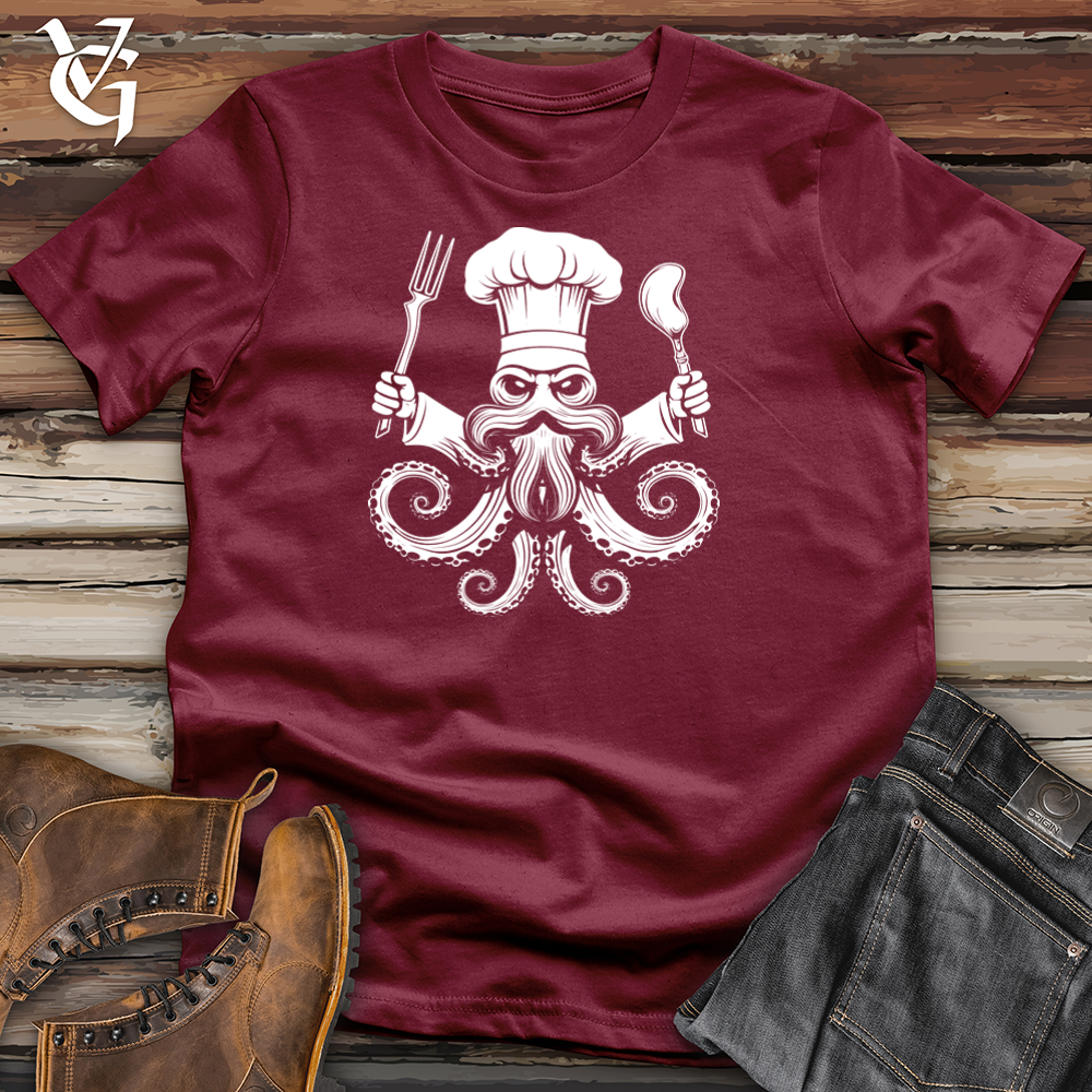 Viking Goods Culinary Cephalopod Master Cotton Tee Cardinal / L