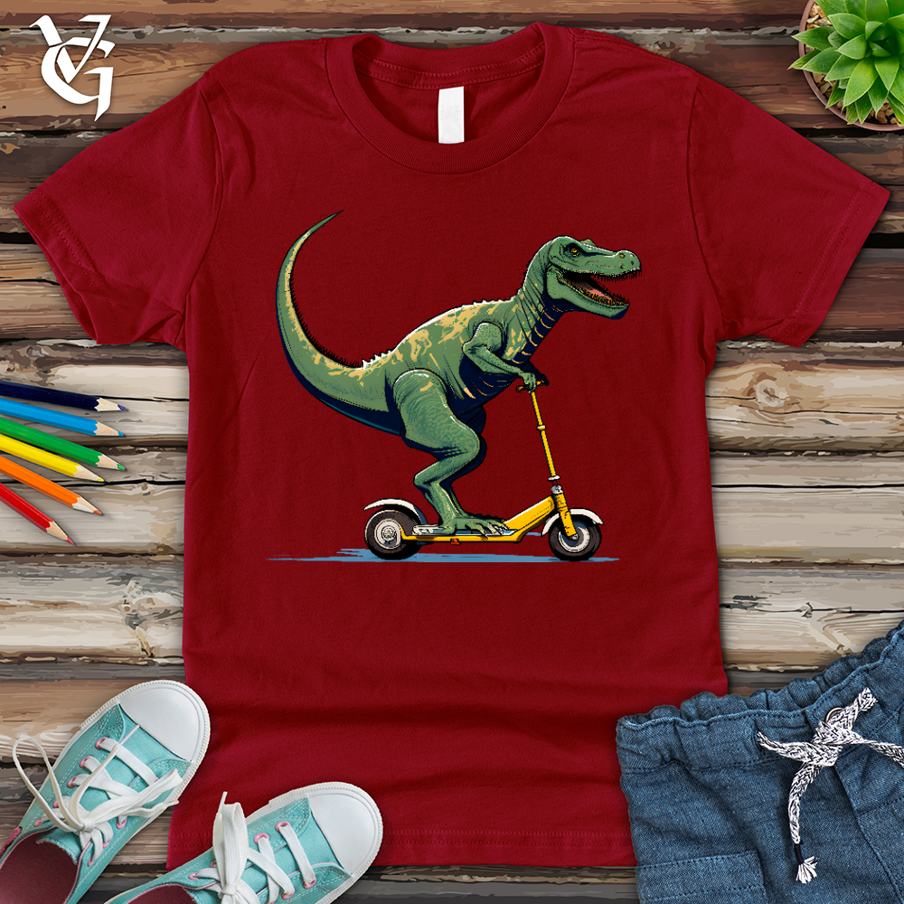 Viking Goods Dino Scoot Youth Tee Cardinal / L